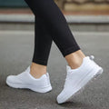Women's Lightweight Knit Sneakers – Breathable Slip-On Running Shoes